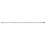 A DIAMOND LINE BRACELET the brilliant cut diamonds 1.74ct approx , 18cm l, white gold marked 18K,