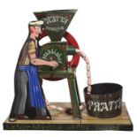 RON FULLER (1936-2017) PRATT'S SAUSAGES  painted tinplate automaton, signed Ron Fuller Autoymation