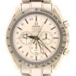 AN OMEGA STAINLESS STEEL GENTLEMAN'S CHRONOGRAPH WRISTWATCH CO-AXIAL CHRONOMETER Ref 35813000, No