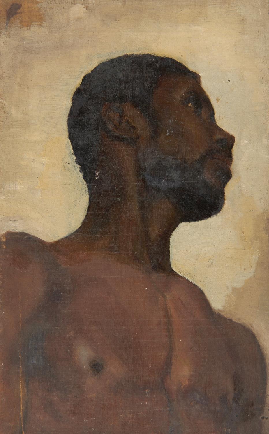 FRANK HOBDEN, RBA (1859-1936) TWO STUDIES OF AN AFRICAN MAN; A REGENCY BEAU; A SEATED MAN four,