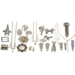 MISCELLANEOUS PASTE, MARCASITE AND SIMILAR COSTUME JEWELLERY