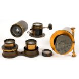 FOUR VARIOUS VINTAGE PHOTOGRAPHIC  LENSES