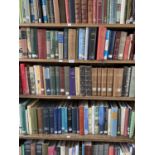 SIX SHELVES OF BOOKS, INCLUDING GENEALOGY, BIBLIOGRAPHY, SCHOOL REGISTERS, HISTORY, ART AND