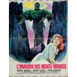 CINEMA POSTER. L'INVASION DES MORTES - VIVANTS, 54 X 42CM, IN 'TRAMP ART' FRAME