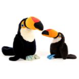 BREWERIANA. TWO JAMES BLACKMORE LTD BIG ARTHUR AND LITTLE ARTHUR  GUINNESS TOUCAN SOFT TOYS