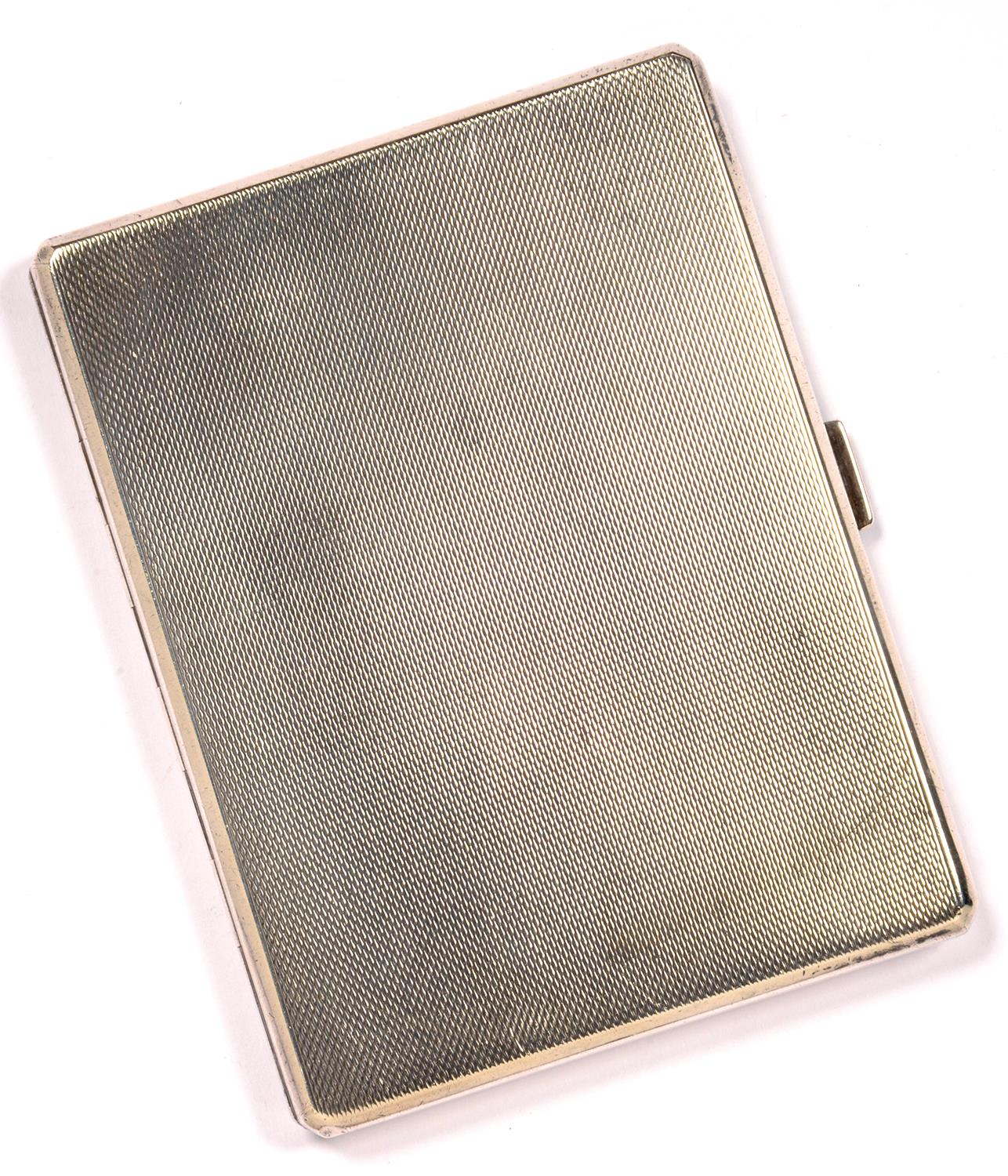 A GEORGE VI SILVER CIGARETTE CASE, 11 X 8 CM, BIRMINGHAM 1941, 5OZS 2DWTS GOOD CONDITION