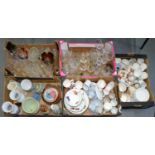 MISCELLANEOUS GLASS AND CERAMICS, INCLUDING ROYAL WORCESTER EVESHAM VALE DINNER WARE, DOULTON,