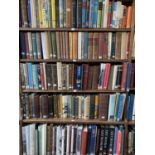 SIX SHELVES OF BOOKS INCLUDING HISTORY, BIOGRAPHY, GENEALOGY, BL CATALOGUES, ART AND COLLECTING, ALL