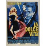 LA DOLCE VITA, A 1980'S REPRODUCTION BY SELEGRAFICA, IN CONSERVATION FRAME, 98 X 68CM