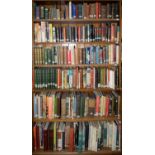 SIX SHELVES OF BOOKS, INCLUDING HISTORY, GENEALOGY, TOPOGRAPHY, PEVSNER'S BUILDINGS OF ENGLAND,