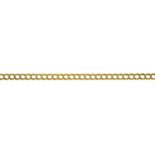 A 9CT GOLD CHAIN, 19.5CM L, 7G Light wear