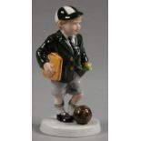 A ROYAL DOULTON FIGURE OF OFF TO SCHOOL, 13CM H, PRINTED MARK, 1996 Good condition