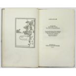 SLEIGH (HERBERT) - THE INITIALS AND OTHER POEMS, PORTRAIT, PRINTED ON KELMSCOTT HANDMADE PAPER, 4 OF