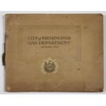 CITY OF BIRMINGHAM GAS DEPARTMENT PICTORIAL SOUVENIR BOOKLET, WRAPPERS, SEPTEMBER 1923 Slightly