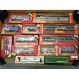 MODEL RAILWAYS. A COLLECTION OF HORNBY PLASTIC OO GAUGE ROLLING STOCK, PRINCIPALLY COMMERCIAL