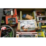 THIRTEEN BRITAINS LIMITED AGRICULTURAL AND OTHER MODELS, MAINLY BOXED AND FARM BUILDINGS AND