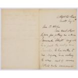 CRICKET. DR W. G. GRACE, AUTOGRAPH LETTER SIGNED, BRISTOL MAY 12TH [NO YEAR], BIFOLIUM, ONE AND A