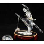 SWAROVSKI CRYSTAL, SPIRIT OF DANCE -  ANNA 2004, 17.5CM H, AND SCS NAMEPLATE AND STAND,  ORIGINAL