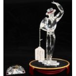 SWAROVSKI  CRYSTAL - MAGIC OF DANCE- ANTONIO, 2003, 22CM H AND SCS NAMEPLATE AND STAND , original