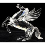 SWAROVSKI CRYSTAL THE PEGASUS, FABULOUS CREATURES 1998, 12.5CM H, ORIGINAL BOX GOOD CONDITION