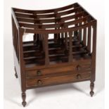 A REPRODUCTION MAHOGANY CANTERBURY IN GEORGE III STYLE, 55CM H; 47 X 38CM Very minor scuffs and