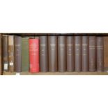 GENTLEMAN'S MAGAZINE, BOUND VOLUMES 1853-4, 1866-7 AND 1870, PLATES, INK PUBLIC LIBRARY STAMPS,