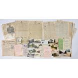 A COLLECTION OF PRINTED EPHEMERA, TO INCLUDE LIVERPOOL MERCURY - 8 ISSUES, EARLY 19TH C AND OTHER