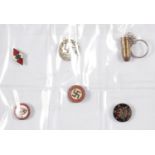 GERMANY, THIRD REICH, A COLLECTION OF ENAMELLED AND OTHER BADGES AND CLOTH INSIGNIA, BUTTONS, ETC (