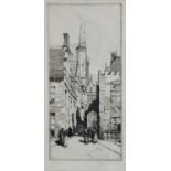 DAVID FOGGIE, ST SALVATOR'S CHAPEL UNIVERSITY OF ST. ANDREWS, ETCHING, SIGNED BY THE ARTIST IN