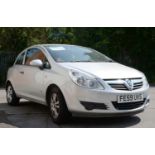 BY ORDER OF THE EXECUTORS. 2009 (SEPTEMBER) VAUXHALL CORSA 1.2, 16V 80 ACTIVE, 3 DOOR HATCHBACK,