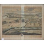 J. KIP AFTER L. KNIYFF, BIRD'S EYE VIEW OF ALTHROP IN THE COUNTY OF NORTHAMPTON, DOUBLE PAGE