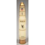 SPACE TRAVEL. NASA APOLLO 11 'ONE GREAT LEAP' COMMEMORATIVE WAX CANDLE, 32CM H, IN CELLOPHANE