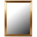 A BEvELLED MIRROR IN GILT FRAME, 133 X 103CM OVERALL, MODERN Good condition