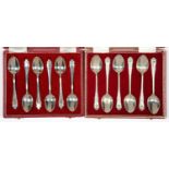 A SET OF SIX ELIZABETH II SILVER COFFEE SPOONS, GADROON PATTERN, BY GARRARD & CO LIMITED,