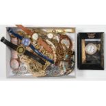 MISCELLANEOUS COSTUME JEWELLERY AND WRISTWATCHES Most items in good condition