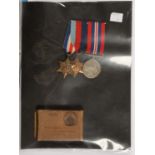 WWII, FOUR ATTRIBUTED GROUPS OF BRITISH MEDALS, INCLUDING BURMA STAR