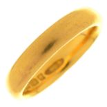 A 22CT GOLD WEDDING RING, BIRMINGHAM 1922, 5.1G, SIZE H