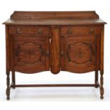 AN OAK SIDEBOARD, 96CM H; 47 X 122CM Ring mark on top