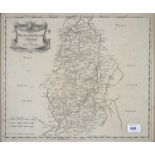 T BOWLES, PUBLISHER, AN ACCURATE MAP OF NORTH WALES, HAND COLOURED ENGRAVING, MOUNTED CLOSE OR TO