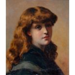 WILLIAM MAW  EGLEY (1826-1916)   A FLAXEN HAIRED MAIDEN   signed and dated 1883, oil on canvas, 29 x