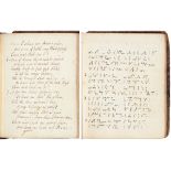 METHODISM. CHARLES WESLEY (1707-1788) MANUSCRIPT BOOK OF HYMNS WRITTEN IN SHORTHAND OR ENGLISH  in