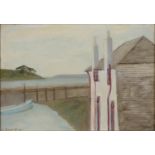 LEONIE JONLEIGH, RBA  (1901-1974)  ST MAWES   signed and dated '60, oil on canvas, 17 x 24.5cm