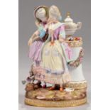 A MEISSEN GROUP OF THE LOVE LETTERS, LATE 19TH/EARLY 20TH C  after the model by M V Acier and J C