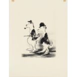 EDMUND BLAMPIED (1886-1966)  TWO DOGS  lithograph, signed by the artist in ink, 50.5 x 38cm,