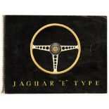 AUTOMOBILIA.  JAGUAR 'E' TYPE BROCHURE  [1961]  limp card covers and spiral bound [1961] Minor