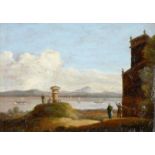 BRITISH SCHOOL, MID 19TH CENTURY   THE RIVER SEVERN FROM PENPOLE POINT NEAR BRISTOL   oil on