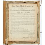 AMERICAN CIVIL WAR ENROLLMENT NEWSPAPERS  NEW YORK DAILY TRANSCRIPT EXTRAinteresting collection