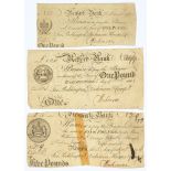 ENGLISH BANKNOTE.  RETFORD BANK  ONE POUNDS DATED 1808   No 899 for Pocklington, Dickinson & Compy