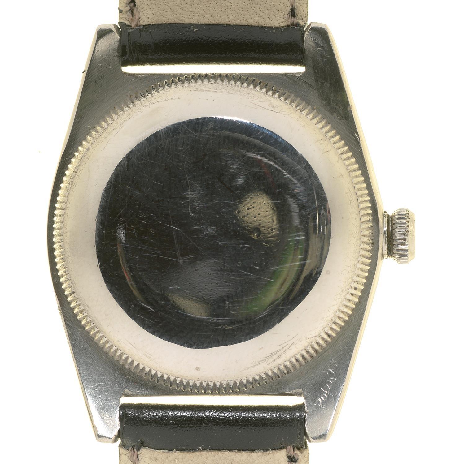 A ROLEX STAINLESS STEEL WRISTWATCH OYSTER PERPETUAL   Ref 2940 No 396252, winding crown marked ROLEX - Image 2 of 2