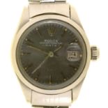 A ROLEX STAINLESS STEEL SELF WINDING LADY'S WRISTWATCH OYSTER PERPETUAL DATE  Ref 6916, No